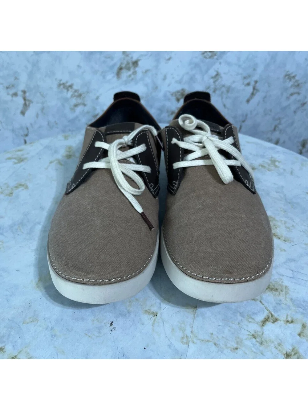 Clarks Neelix Vibe Mens Size 13M Shoes Brown Gray Lace Up Comfort Casual Sneaker